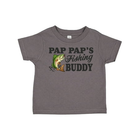 

Inktastic Pap Pap s Fishing Buddy Gift Toddler Boy Girl T-Shirt