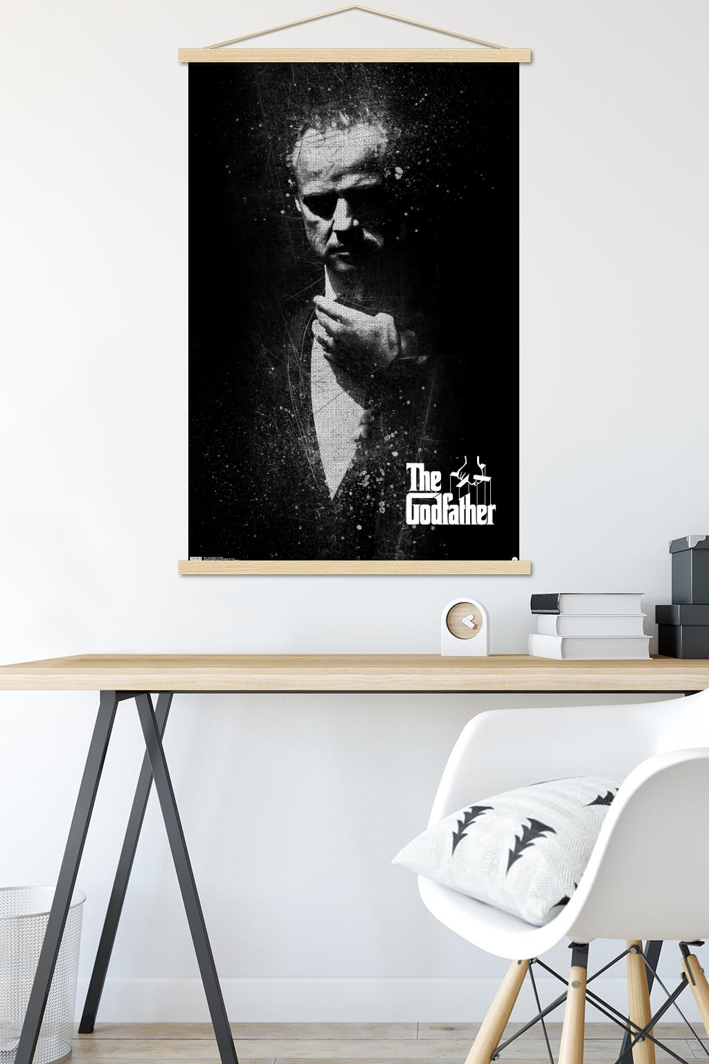 The Godfather - Portrait Wall Poster with Wooden Magnetic Frame, 22.375" x 34"