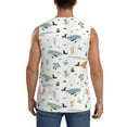 thumbnail image 4 of Kdxio Sea Creatures for Men's Muscle T-shirt,Sleeveless for Workout Running Athletic Gym Lounge Casual, 4 of 7