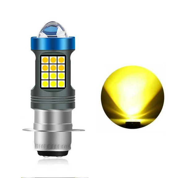 LED Motorcycle Headlight H4 BA20D P15D White/Yellow High Brightness