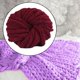 thumbnail image 4 of Hilo grueso de felpa gigante y suave para tejer a crochet, mantas, cestas, cojines y alfombras. Rojo intenso, 4 of 7