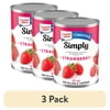 (3 pack) Duncan Hines Comstock Simply Strawberry Pie Filling and Topping, Ready to Use, 21 oz.