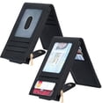 thumbnail image 2 of Billetera Chelmon para mujer, delgada, con bloqueo RFID, plegable, negra, 2 of 8