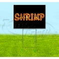 thumbnail image 1 of Shrimp (18" x 24") Yard Sign, Includes Metal Step Stake, 1 of 6