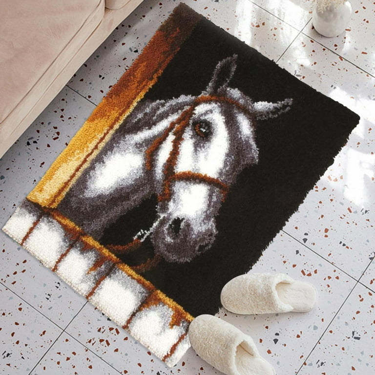 Carpet Latch Hooking s 24x16inch Animal Pattern Handmade DIY Rug
