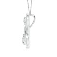 thumbnail image 2 of ANGARA Natural Double Diamond Infinity Pendant in 14K White Gold for Women (Size-4.5mm| Color-H| Clarity-SI2) | April Birthstone, Anniversary, Jewelry Gift for Women | Natural Diamond Necklace, 2 of 7