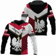 thumbnail image 2 of Personalized Poland Hoodie Women & Men 3D, Poland Pride Shirt Polish Eagle (Sweatshirt, S), 2 of 5