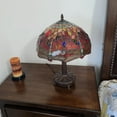 thumbnail image 5 of Amora Lighting Tiffany Style Table Lamp 18.5" Tall Stained Glass Dragonfly Nightstand Bedroom Handmade Gift AM1035TL14B, 5 of 5