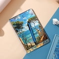thumbnail image 5 of Spiral Notebook,Double-Wire Spiral College Lined Journal Notebook for Study and Notes,100 Pages,5.71x 8.26 in - Sea and Sky View through an Aged Window, 5 of 7