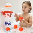thumbnail image 4 of Aro de baloncesto para bañera Bath Toy MARPPY con 4 pelotas para niños, 4 of 9