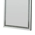 thumbnail image 4 of Floor Mirror with Faux Diamond Inlays and LED Trim, Silver, 4 of 5