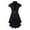 Black, variant on Womens Steampunk Jacket Gothic Victorian Renaissance Tailcoat Red L
