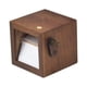 thumbnail image 2 of Caja de fotos personalizada de madera con manivela manual | Marco giratorio de mini álbum | Regalo personalizado para el aniversario de boda de una pareja | Veta natural de madera, detalles en latón, 2 of 6