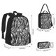 thumbnail image 2 of Fotbe Zebra Set Escolar 3 en 1 para Niños - Mochila Duradera con Lonchera Aislante y Estuche para Lápices - Mochila Escolar para Niños y Niñas, 2 of 7