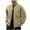 Coffee, variant on Men's Lightweight Jackets Casual Solid Color Stand Collar Windbreaker Zip Up Collared Jacket Golf Windproof Coat with Pocket Yellow XXL