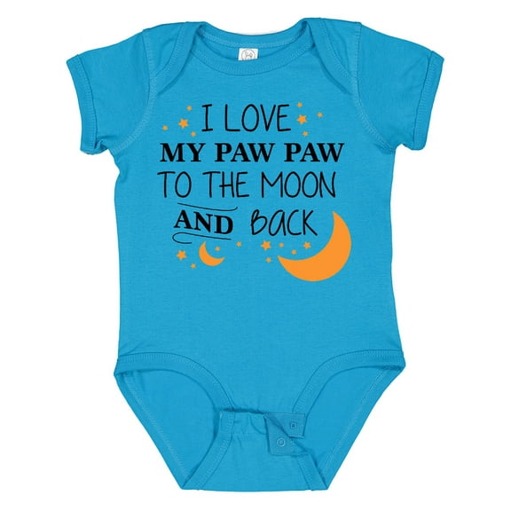 Inktastic I Love My Paw Paw to the Moon and Back Boys or Girls Baby Bodysuit