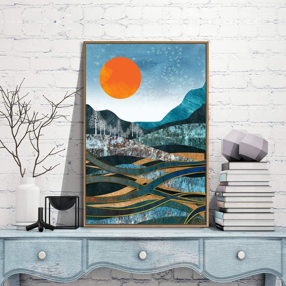 IDEA4WALL Framed Canvas Wall Art for Living Room, Bedroom Nordic Style