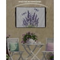 thumbnail image 6 of Outdoor TV Cover 52 to 55 Inch Weatherproof, Lavender Flower Dragonfly Waterproof TV Screen Protector for Outside Decor with Zipper and Pocket 52"L x 30"H , Purple Summer Floral, 6 of 7