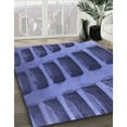 thumbnail image 3 of Ahgly Company Machine Washable Indoor Square Transitional Light Slate Blue Area Rugs, 4' Square, 3 of 7
