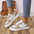 thumbnail image 1 of Zapatillas Casuales De Mujer De Color Sólido, Zapatos Planos Con Cordones Y Punta Redonda, Zapatos Cómodos Deportivos Al Aire Libre, 1 of 4