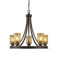thumbnail image 2 of Golden Lighting 1051-5 SBZ Hidalgo 5 Light Chandelier, 2 of 3