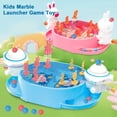 thumbnail image 3 of Kids Mini Toy Marble Game, Interactive Compact Kids Marble Launcher Game Toy Sturdy Fun  for Home Blue,Pink, 3 of 7