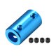 thumbnail image 1 of Acoplador de eje flexible 6mm a 8mm L25xD14 acoplador rígido para motor paso a paso rueda conecta azul, 1 of 3