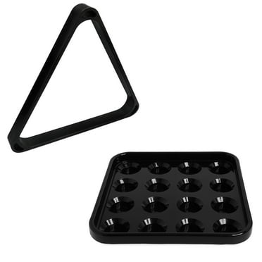 OKKO Billiard Snooker Table Deluxe Heavy-Duty Plastic Triangle Rack ...