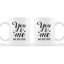 Mugs Cute Couple Gifts Novelty Coffee For Couple From Boyfriend Girlfriend Romantic Quotes Saying For Couple Mini Heart White Ceramic 11 15oz Cup Gifts For Men Women On Valentines Anniversary