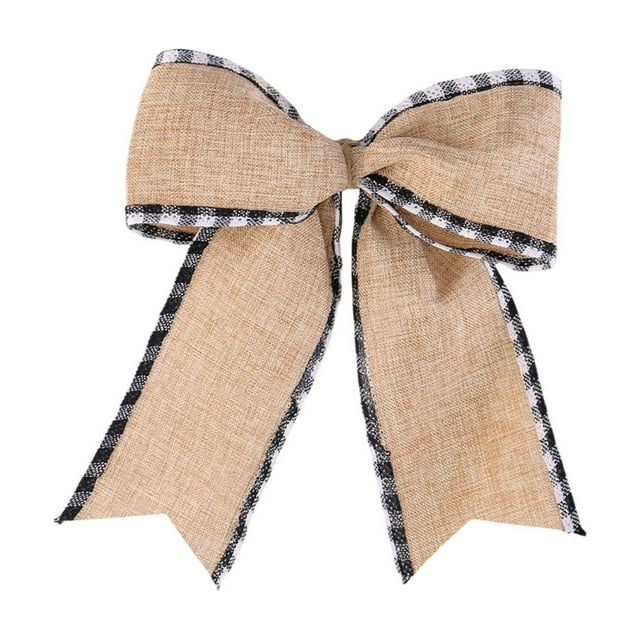 Christmas Tree Bow Decorations, Ribbon Bows for Holiday Ornament, Polyester Bow Pendant for Party Decor, Festive Accessories for Home Celebration