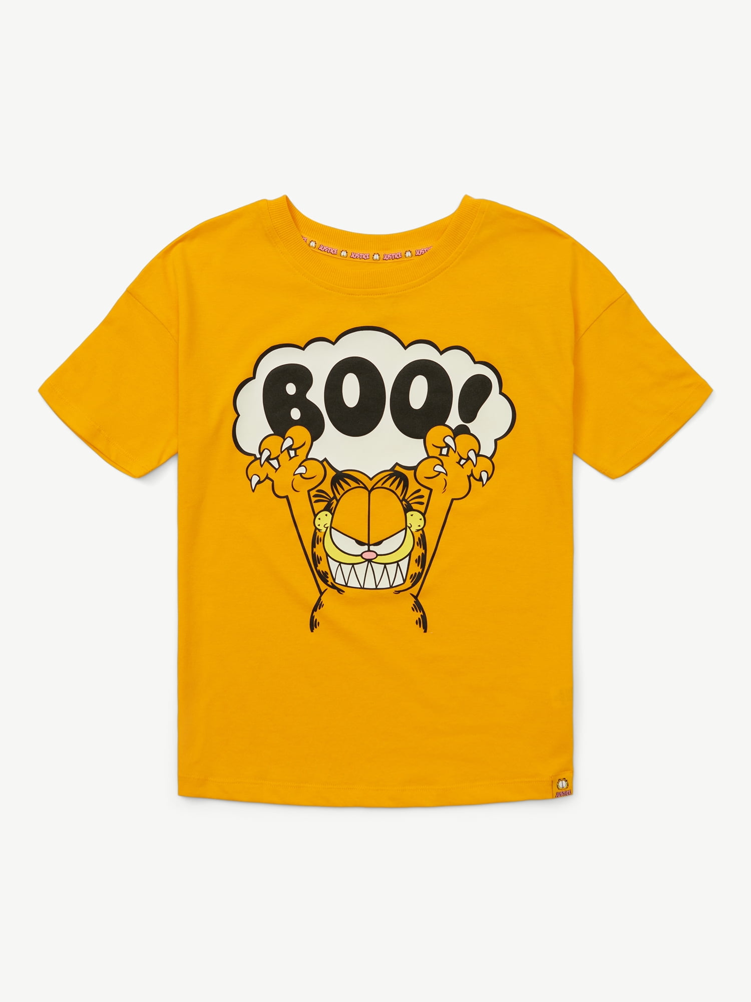 Justice x Garfield Girls Oversized Tee, Sizes XS - XLP