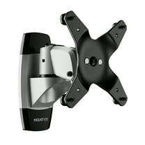 Mount-It! Single Monitor Wall Mount | Fits 13-34 Inch Monitors | TAA Compliant | Silver
