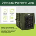 thumbnail image 2 of Dakota 283 Canine Rough and Tough Economy Kennel, Pet Crate, Large, Olive, 2 of 9