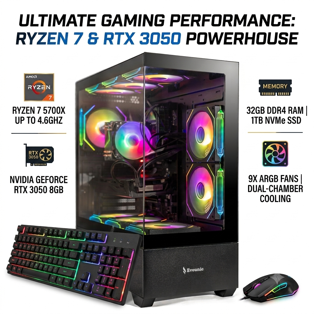 ゲーミング デスクトップ PC i7 6700 RAM 16gb GTX1050 Acer, Gaming Desktop, Nitro 60 N60-640-UR21, Intel Core i5-14400F