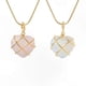 thumbnail image 1 of Kids Diamond Castle Necklace with Heart Birthstone for Girls, 1 of 5