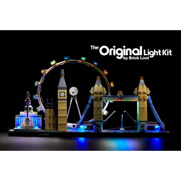 Brick Loot LED Lighting Kit Compatible with LEGO London Architecture Skyline Set 21034 (LEGO Set Not Included)