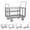 Silver, variant on Platform Truck Cart with Cage, 1800Lbs Capacity Push Hand Truck Dolly Cart, Multipurpose 6 in1 Foldable Flatbed Cart with 4 Wheels for Grocery, Warehouse, Garage and Laundry