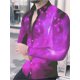 thumbnail image 1 of Camisa colorida de moda para hombre con música, informal, para exteriores, con botones, manga larga, solapa, talla grande, nueva, suave y cómoda, para fiestas, festivales de música, 1 of 6