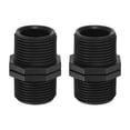 thumbnail image 1 of Uxcell 2-Pack 1 Pulgada Conector MPT Acoplamiento Recto, Plástico 1/1 a 1 Macho MPT Doble Hilo Macho Elevador de Tubería de Cabeza, 1 of 6