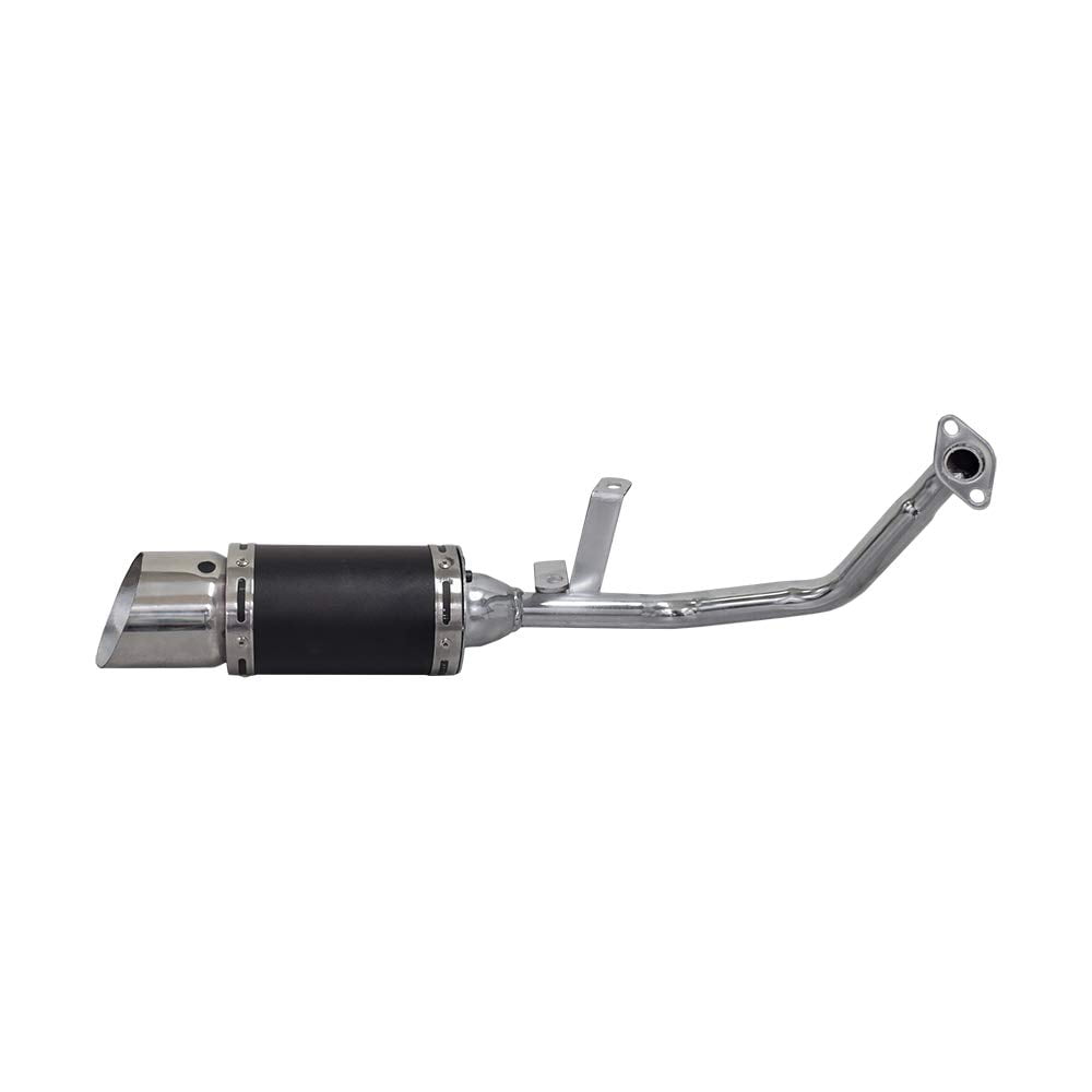 AlveyTech Short Performance Exhaust System for GY6 150cc Scooters & Go-Karts (Blue)