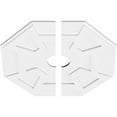 thumbnail image 2 of 26"OD x 4"ID x 9"C x 1"P Logan Architectural Grade PVC Contemporary Ceiling Medallion, Two Piece, 2 of 11