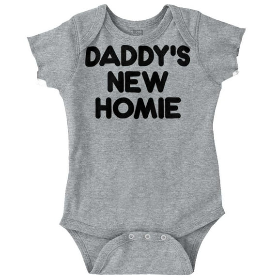Cool Daddy's New Homie Fathers Day Romper Boys or Girls Infant Baby Brisco Brands 12M