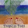 En Vogue B-304 Tropical Toes - Decorative Ceramic Art Tile - 8 in. x 8 in.
