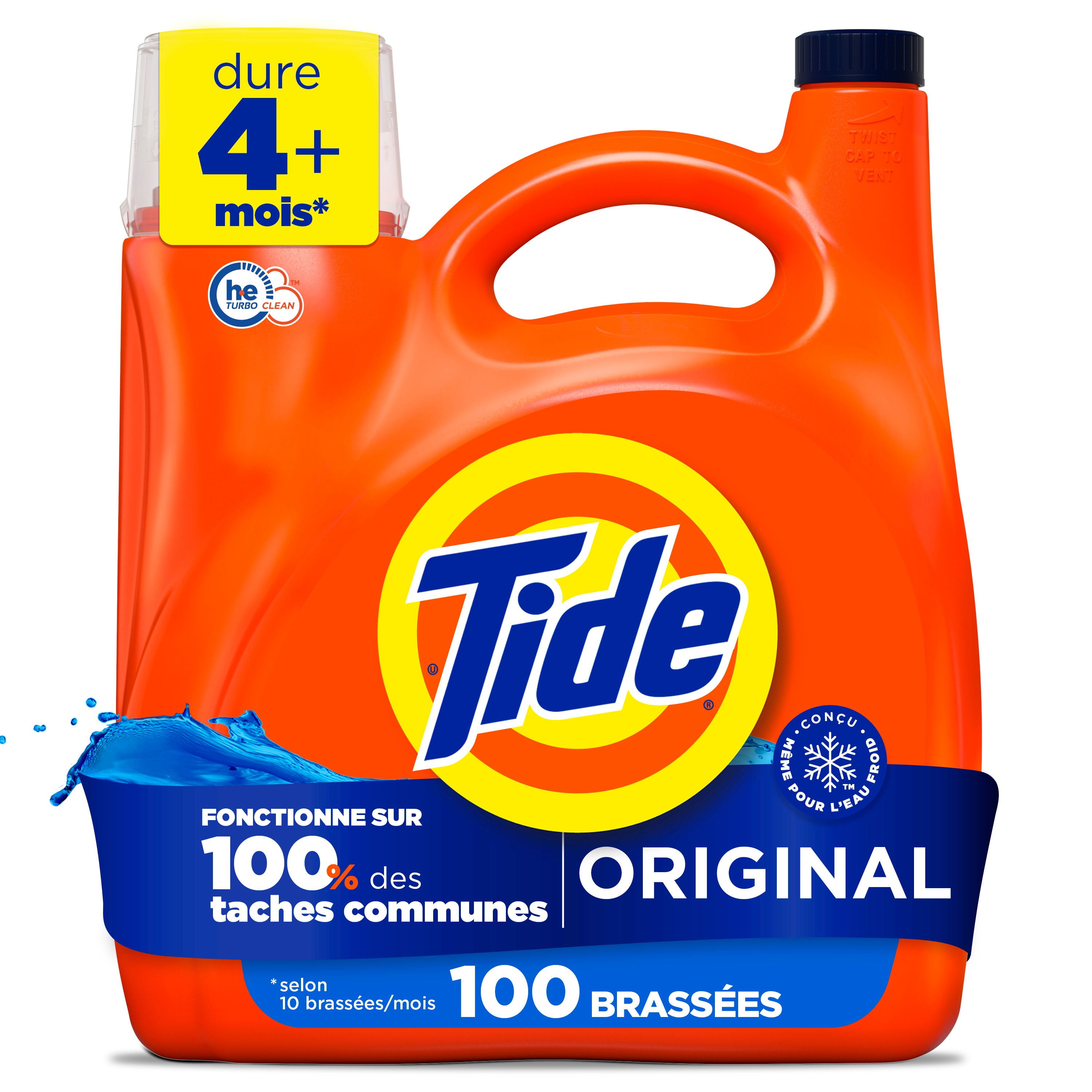 Tide Liquid Laundry Detergent, Original Scent, 3.9L
