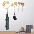 thumbnail image 4 of facefd Ins Light Luxury Hook Wall Hanging Ginkgo Mounted Coat Hooks Key Leaf Shape Key Holder Hook Rack Golden A, 4 of 9