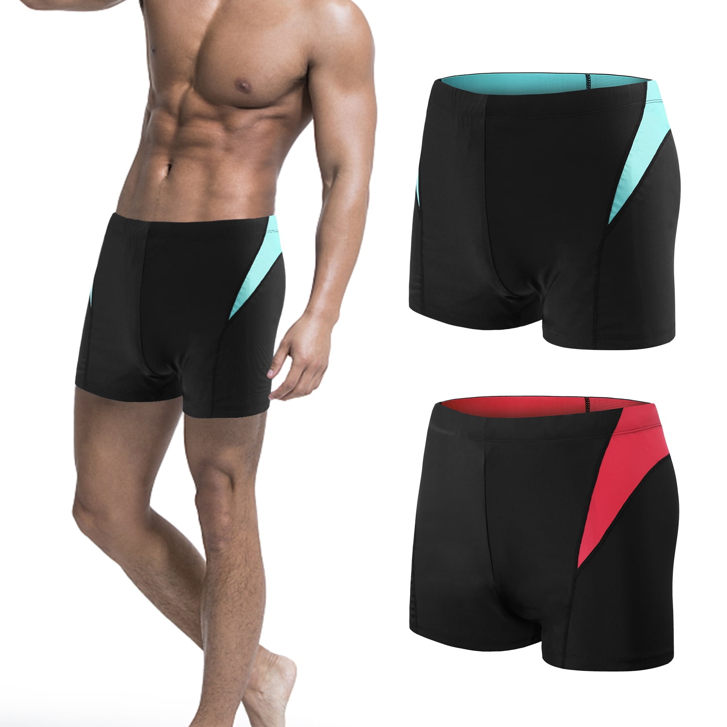 moobody Men Adjustable Drawstring Swim Shorts Board Shorts Swimwear ...