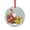 Pattern-1, variant on Christmas Duck Got Any Grapes Glass Christmas Ornament Holiday Home Decor Animals Themed Gifts Round Glass Hanging Ornament