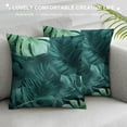 thumbnail image 3 of Acheng Palm Leaves with Lush Branches and Leaves Tropical Jungle Palm Leaves Plush Pillowcase White, 3 of 5