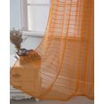 thumbnail image 3 of Wanda Box Voile 76 x 84 in. Grommet Curtain Panel Pair, Neon Orange (Set of 2), 3 of 7