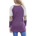 thumbnail image 1 of Moda mujer casual manga larga impreso o-cuello botón blusa camiseta damas tops Pompotops gfhjh10965, 1 of 6
